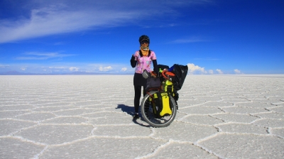 To cycle from the U.S to Brazil alone!